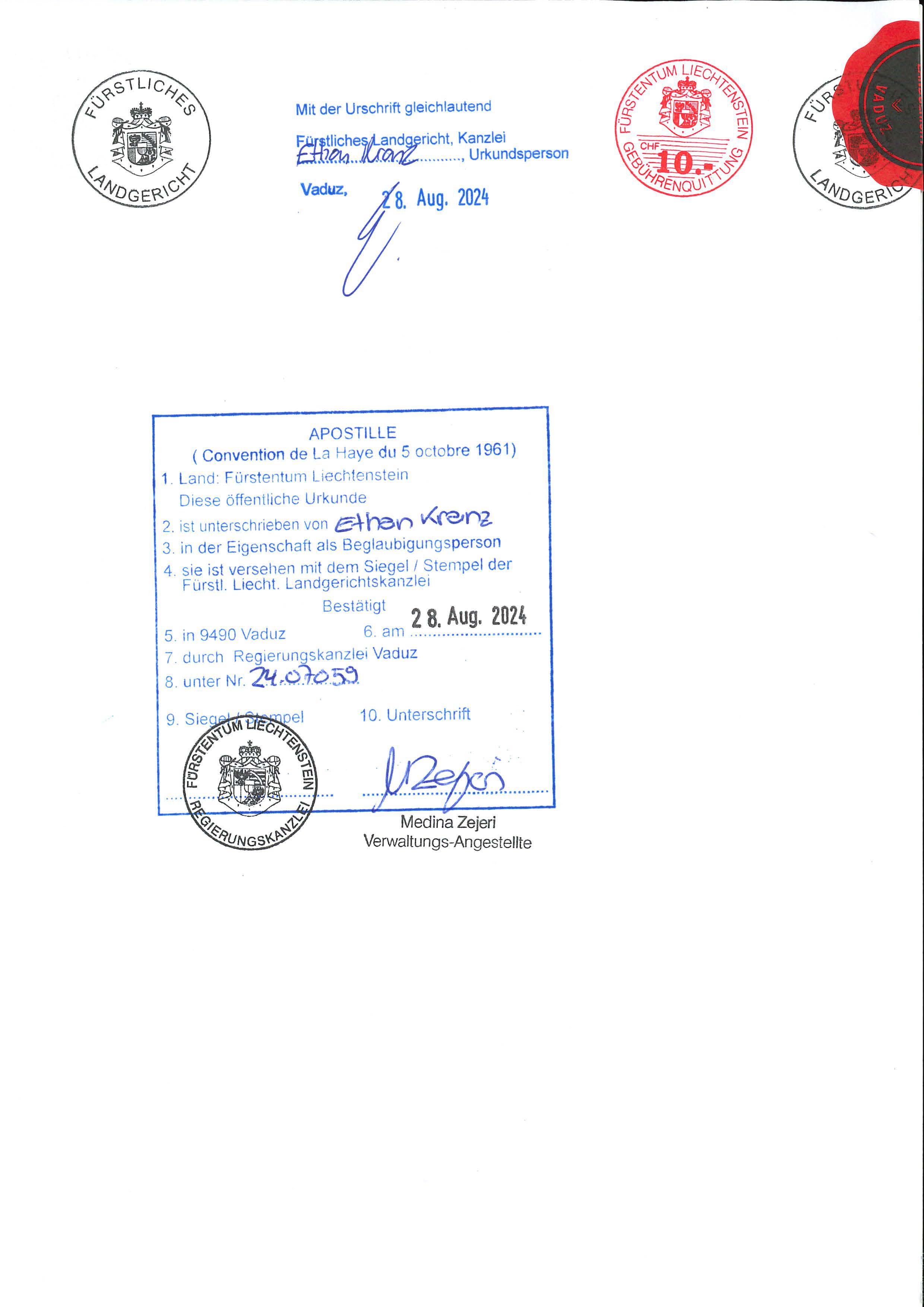 Oficialus „BankingLab Foundation“ naudos gavėjų sąrašas, kuriame N. Bloznelis ir G. Kotomin nurodyti, kaip fondo steigėjai, fondo naudos gavėjais nurodyti „Bankera“ įkūrėjai J. Dobiliauskas, V. Karalevičius ir M. Mockevičius, bei jų šeimos.